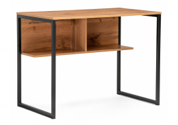 Компьютерный стол Клер Лофт дуб вотан / черный матовый (57x75)