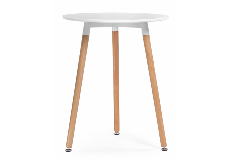 Стол деревянный Lorini 60 white / wood (60x74)