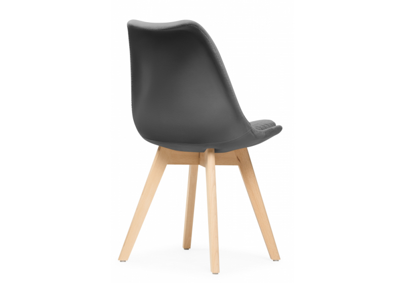 Стул деревянный Bonuss dark gray / wood (50x56x84)