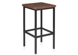 Барный стул Лофт филадельфия коньяк / черный матовый (34x34x61)