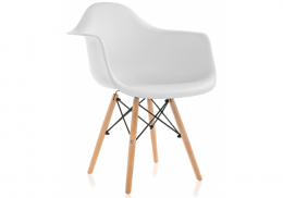 Пластиковый стул Ron белый (62x64x81,5)