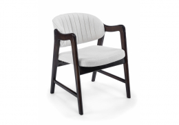 Стул деревянный Никсон ткань мешковина 9199-2 / цвет орех (55,5x62x72)