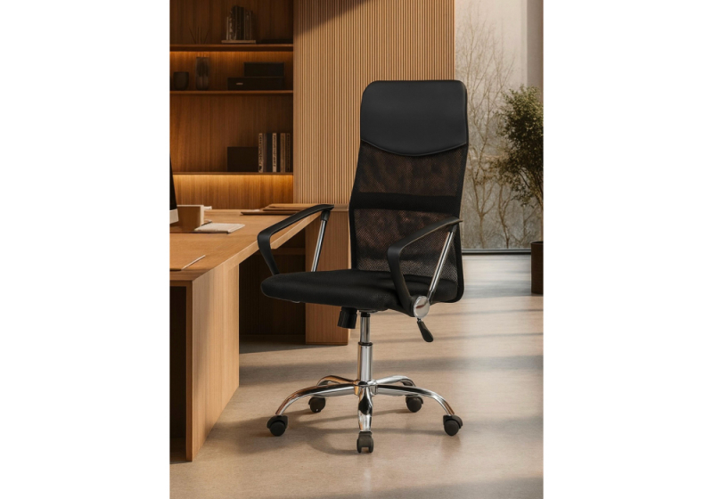 Компьютерное кресло Arano 1 black / chrome (62x52x109)