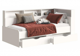 Кровать Амер 190х80 белая (100x)