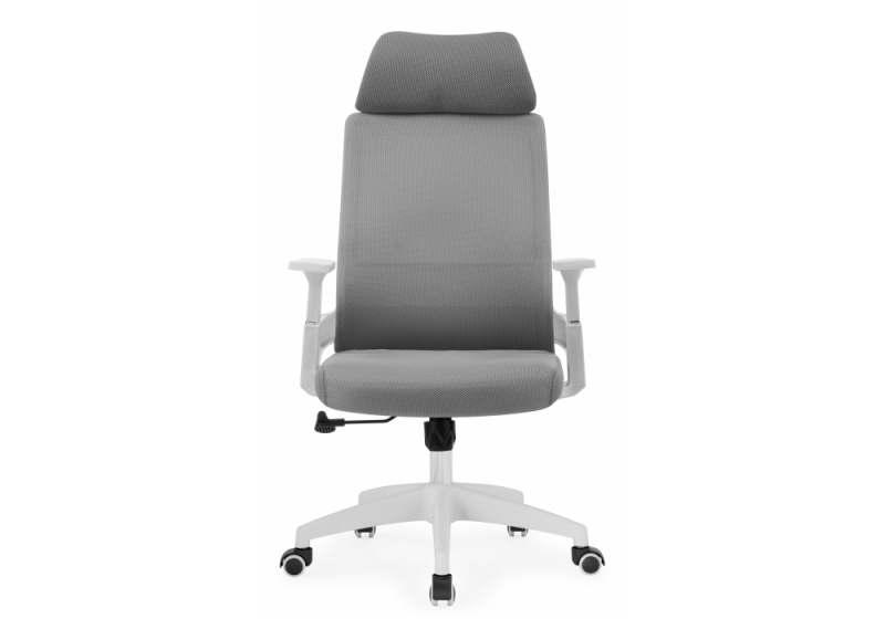 Компьютерное кресло Flok gray / white (62x66x114)
