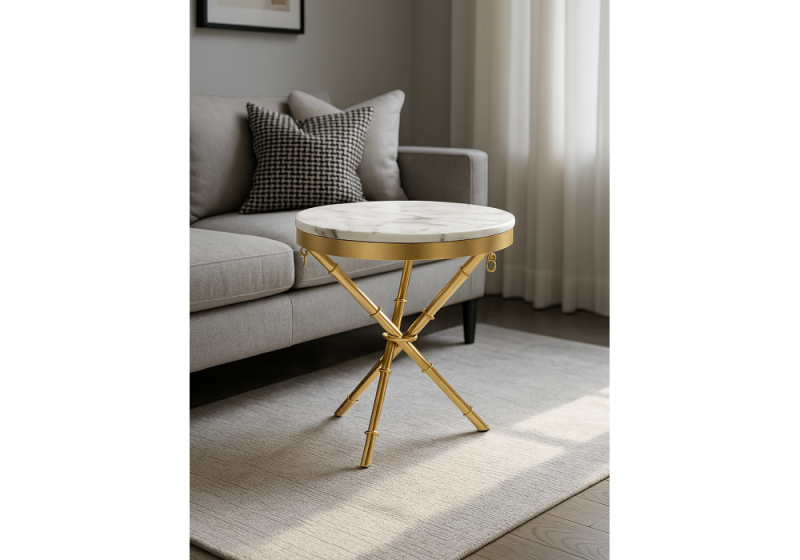 Журнальный стол Monika 50х55 marble / gold (50x55)