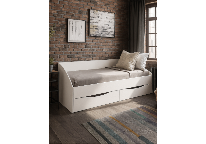 Кровать Эриол 90x200 белый (95)